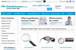 Vision Enhancers Website Home Page